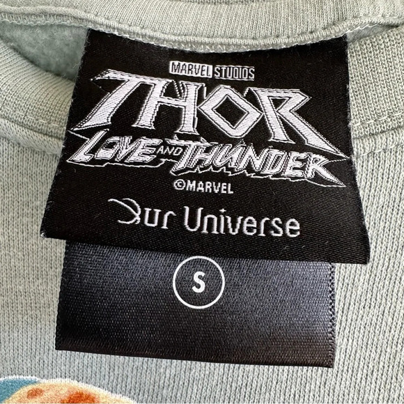 Marvel Studios Thor Love and Thunder Infinity Conez Crew Neck Sweatshirt Small - Picture 5 of 7